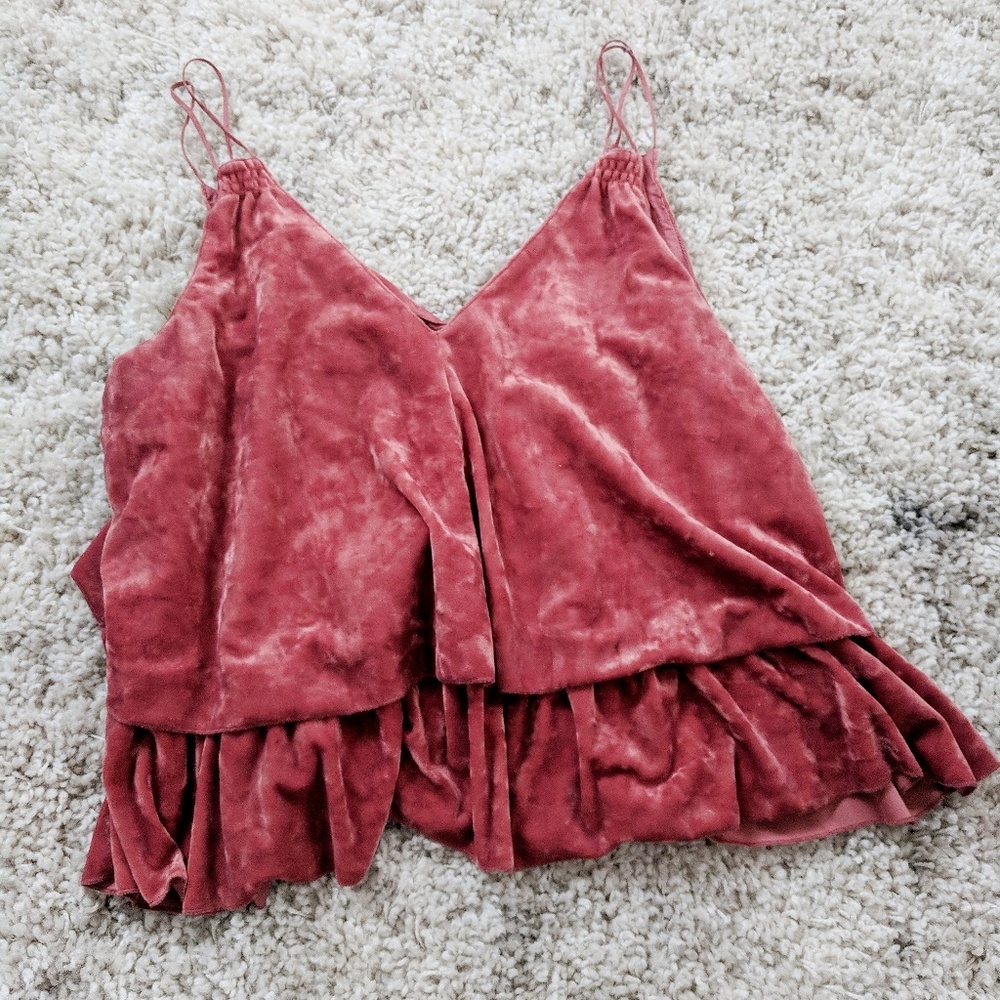 Aerie Crushed Velvet Tank